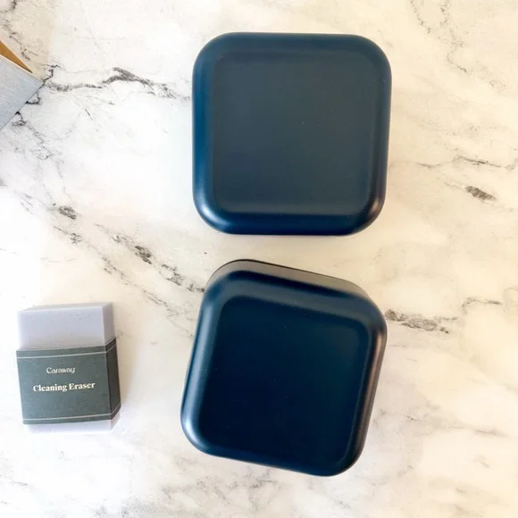 Caraway Navy Blue 4.4 cup Small Square Food Storage Containers Bundle - Picture 3 of 7